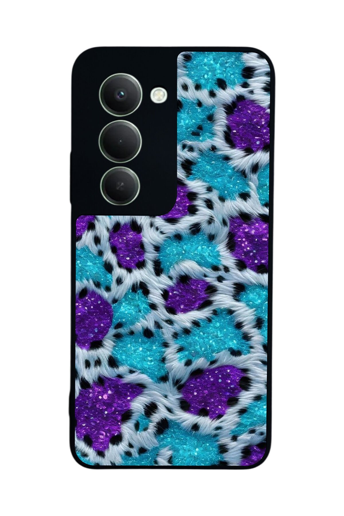 Xiaomi Redmi 15 5G Uyumlu Hologram Leopar Tasarımlı Glossy Premium Kılıf