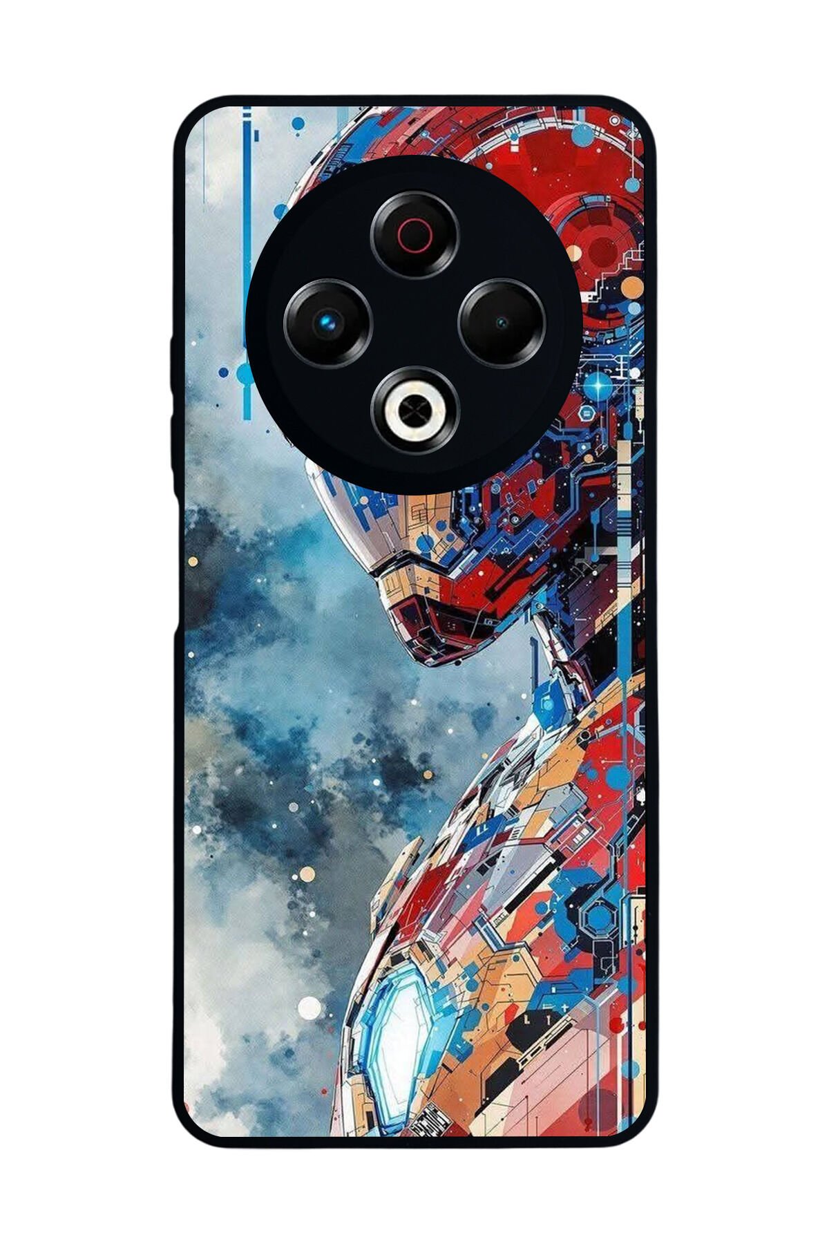 Tecno Spark 30 Uyumlu Iron Man ( Demir Adam ) Tasarımlı Glossy Premium Kılıf