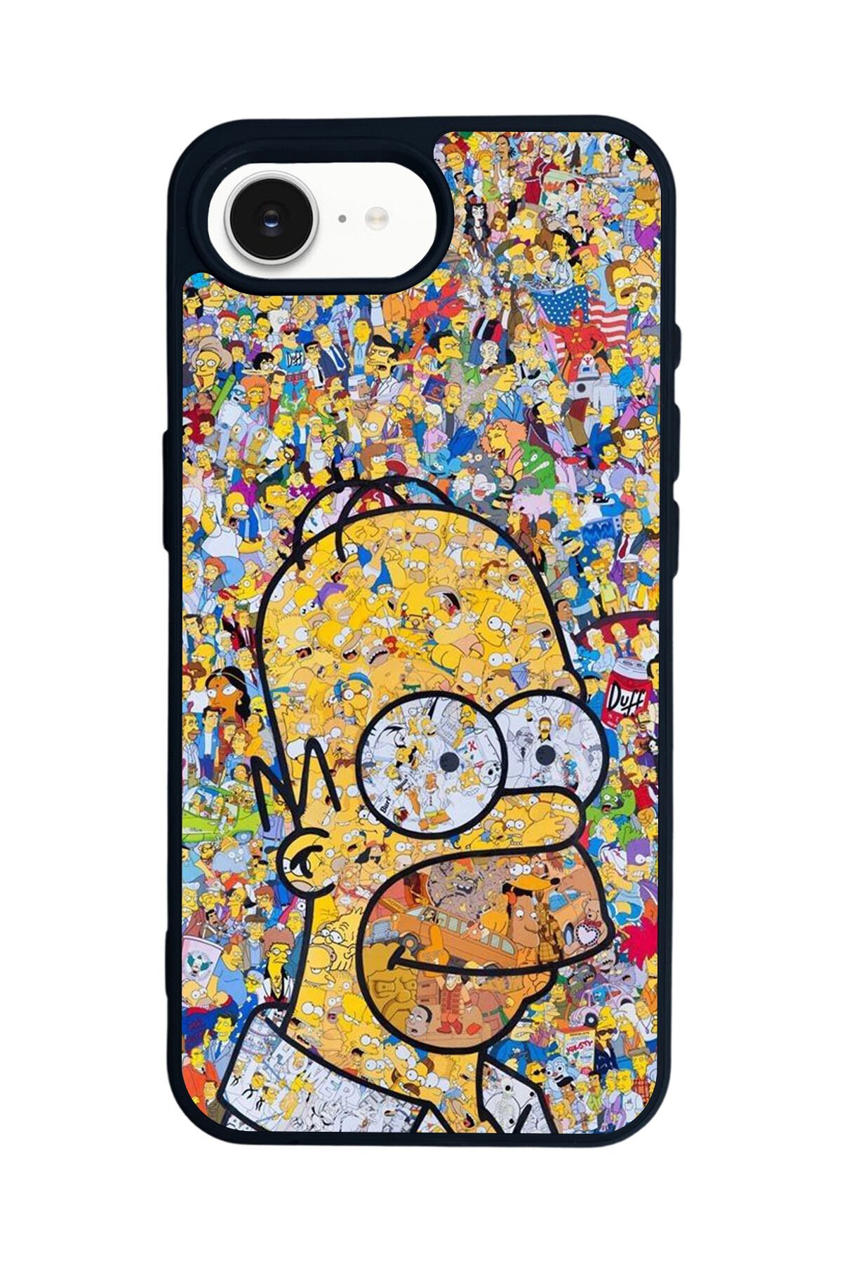 iPhone 16E Uyumlu The Simpsons Tasarımlı Glossy Premium Kılıf