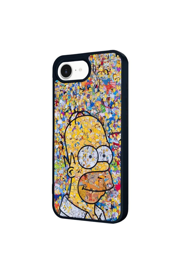 iPhone 16E Uyumlu The Simpsons Tasarımlı Glossy Premium Kılıf
