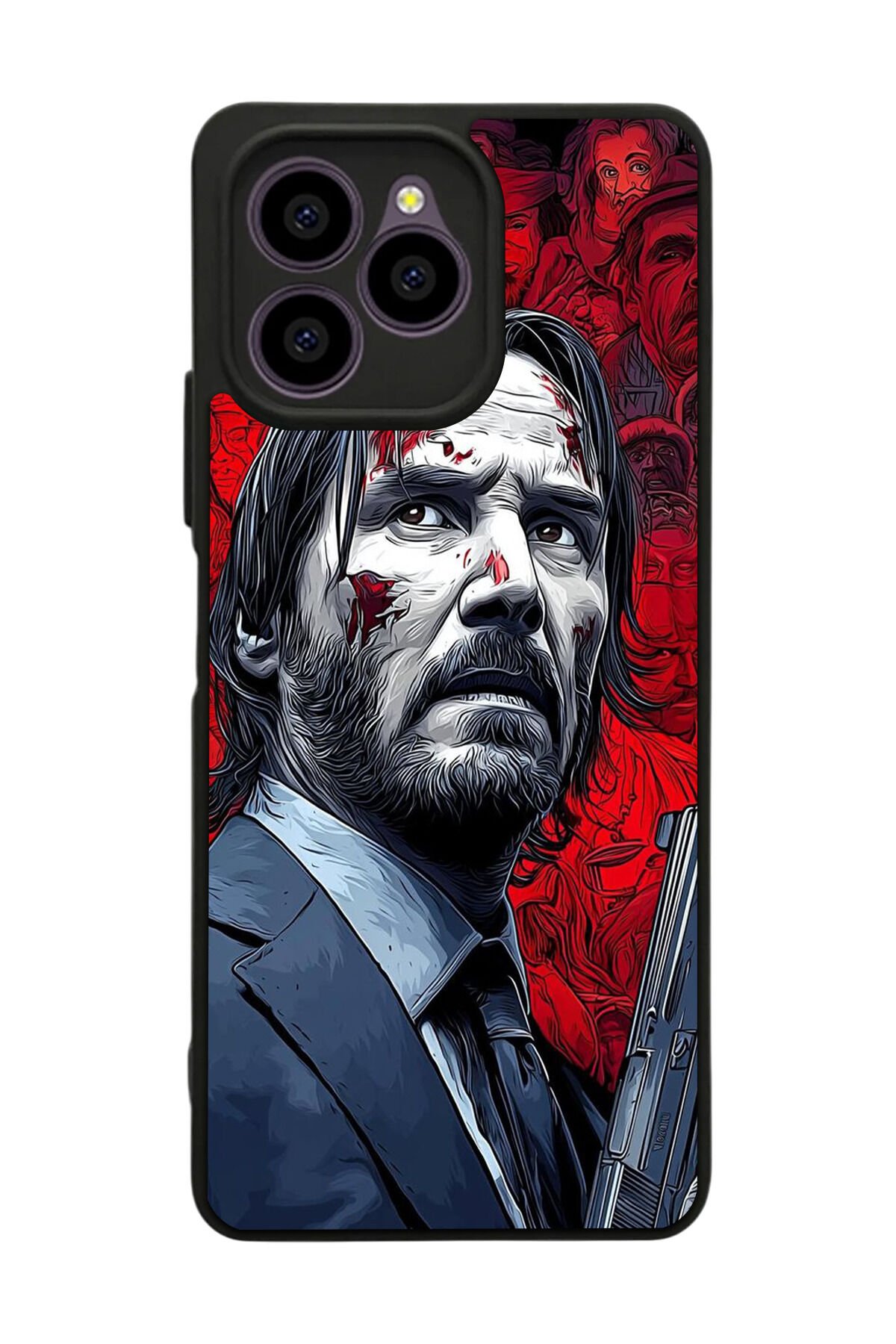 Omix X6 Uyumlu JohnWick Tasarımlı Glossy Premium Kılıf