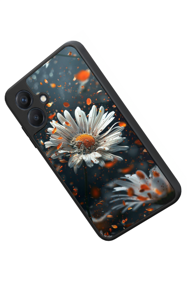 Samsung Galaxy A07 Uyumlu Cicek Tasarımlı Glossy Premium Kılıf