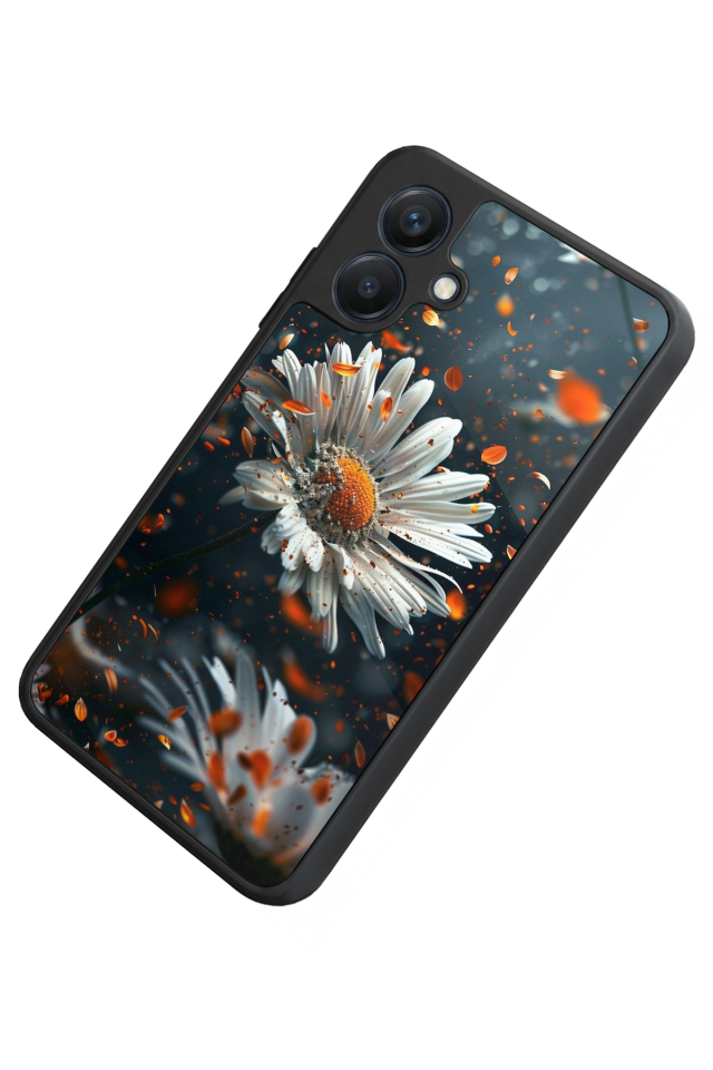 Samsung Galaxy A07 Uyumlu Cicek Tasarımlı Glossy Premium Kılıf