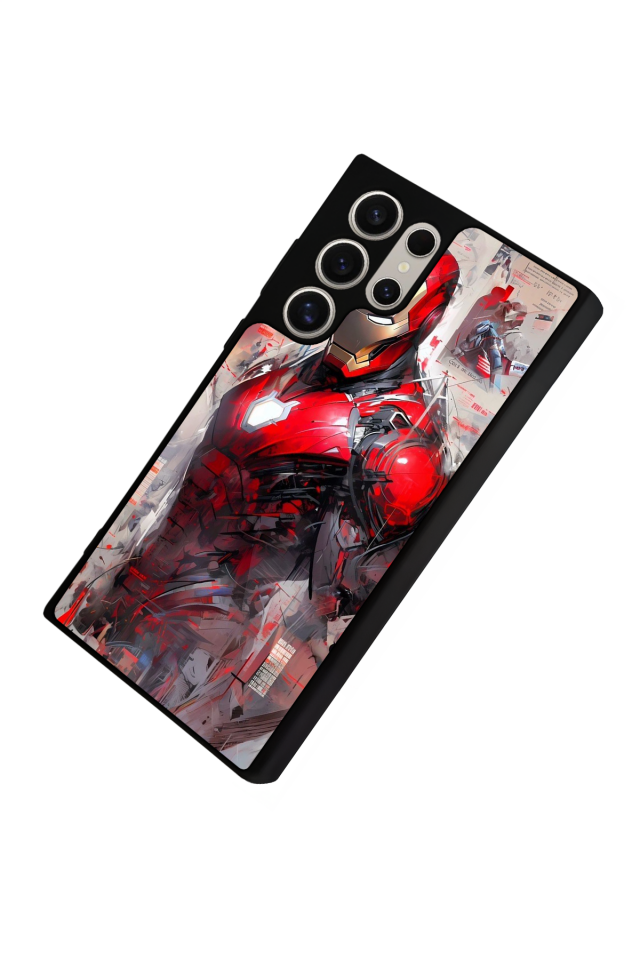 Samsung Galaxy S23 Ultra Uyumlu Iron Man ( Demir Adam ) Tasarımlı Glossy Premium Kılıf