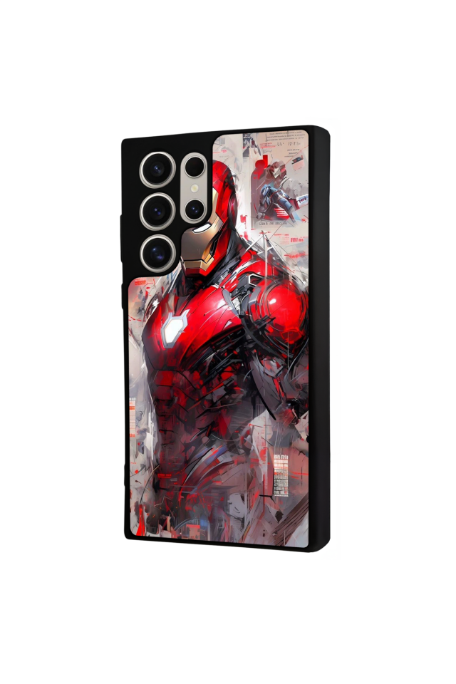 Samsung Galaxy S23 Ultra Uyumlu Iron Man ( Demir Adam ) Tasarımlı Glossy Premium Kılıf