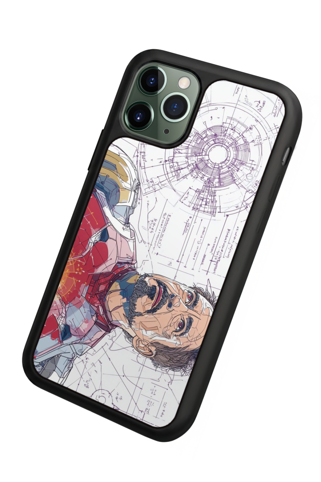 iPhone 11 Pro Uyumlu Iron Man ( Demir Adam ) Tasarımlı Glossy Premium Kılıf