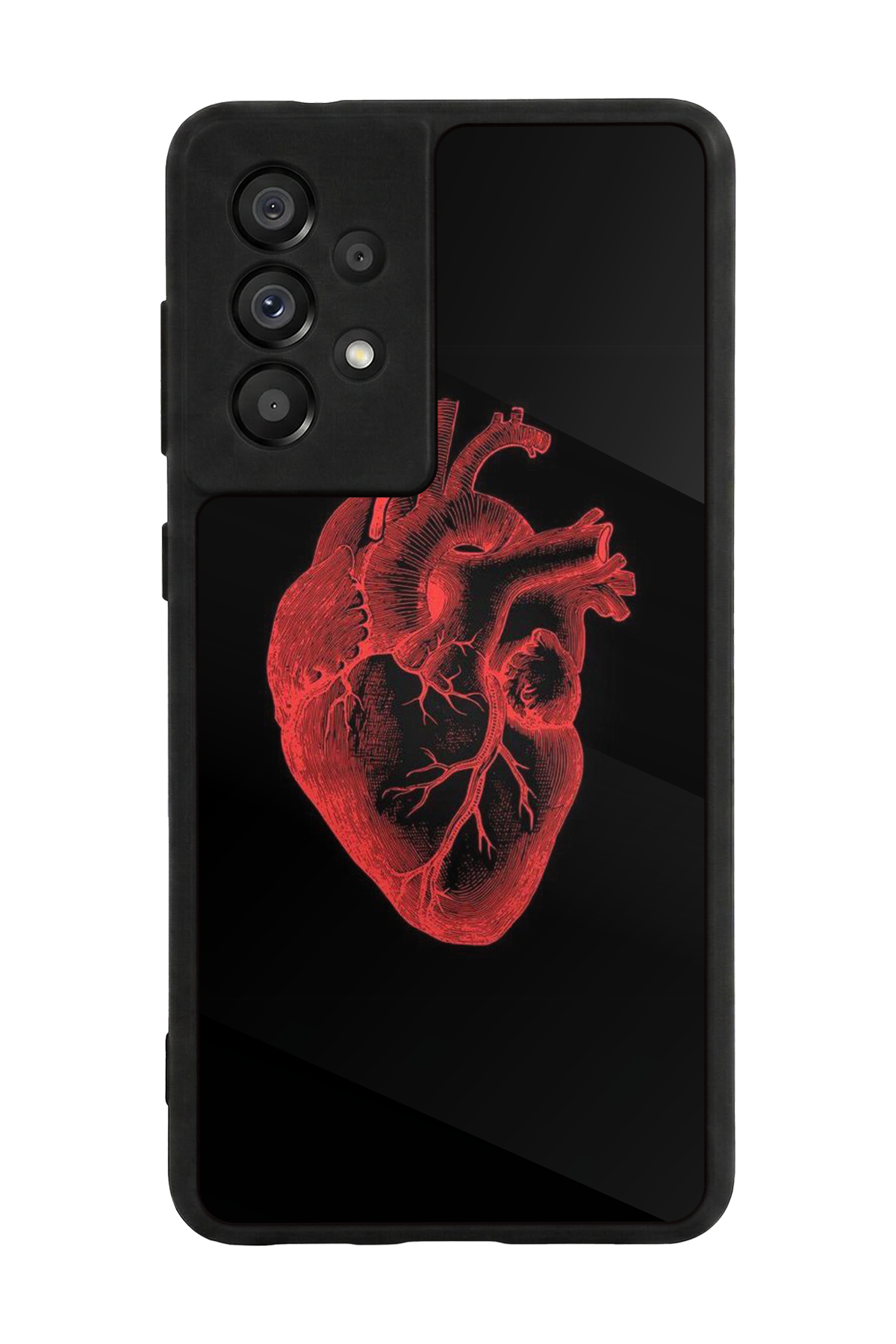 Samsung Galaxy A73 Uyumlu Kalp Love Tasarımlı Glossy Premium Kılıf