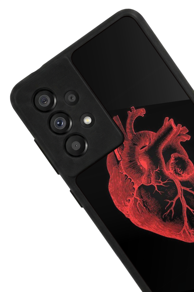 Samsung Galaxy A73 Uyumlu Kalp Love Tasarımlı Glossy Premium Kılıf