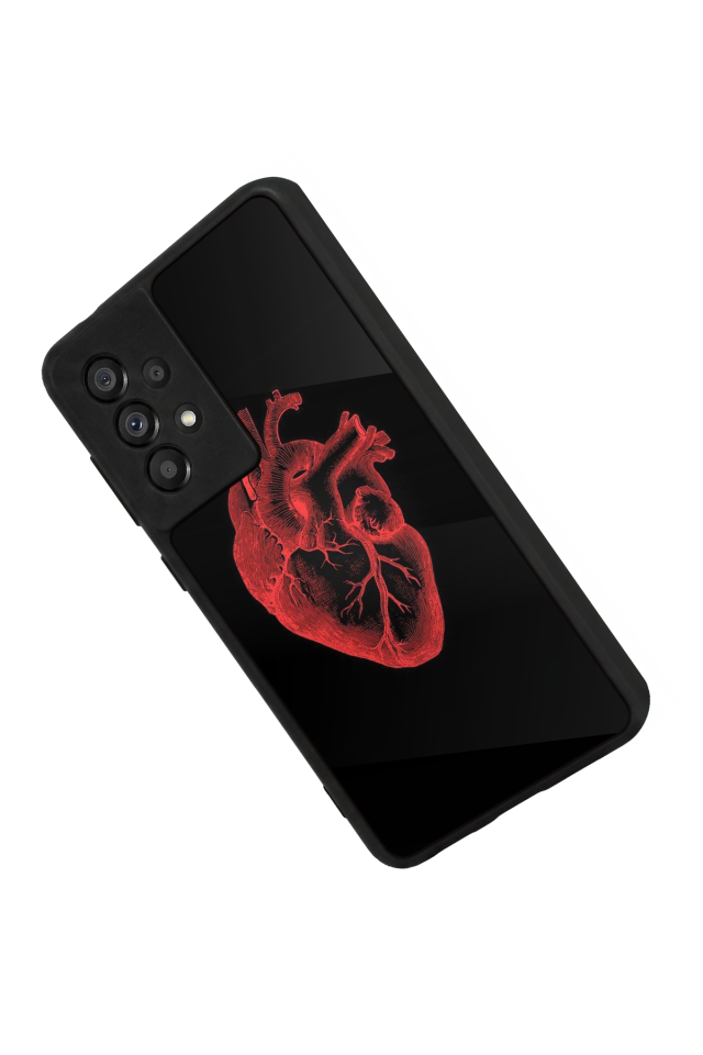 Samsung Galaxy A73 Uyumlu Kalp Love Tasarımlı Glossy Premium Kılıf