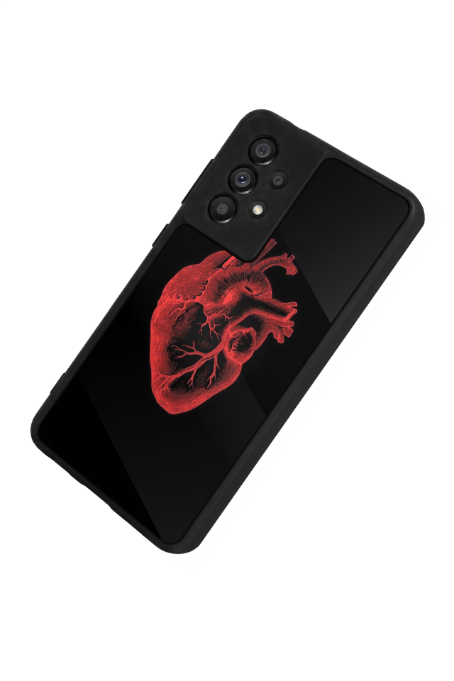 Samsung Galaxy A73 Uyumlu Kalp Love Tasarımlı Glossy Premium Kılıf