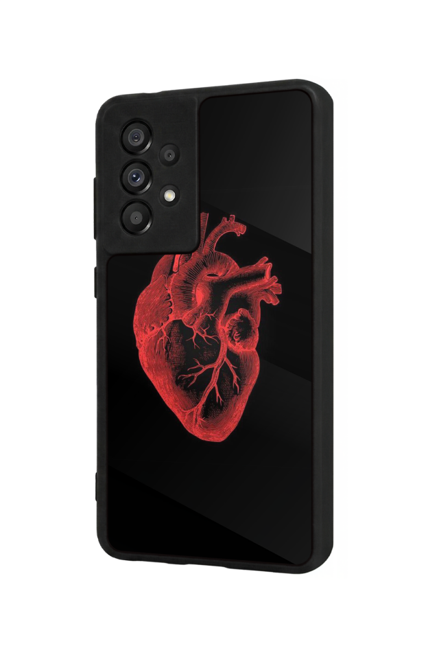 Samsung Galaxy A73 Uyumlu Kalp Love Tasarımlı Glossy Premium Kılıf