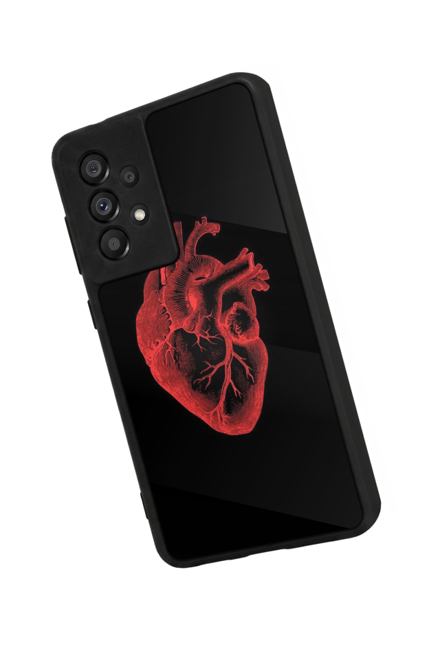 Samsung Galaxy A73 Uyumlu Kalp Love Tasarımlı Glossy Premium Kılıf