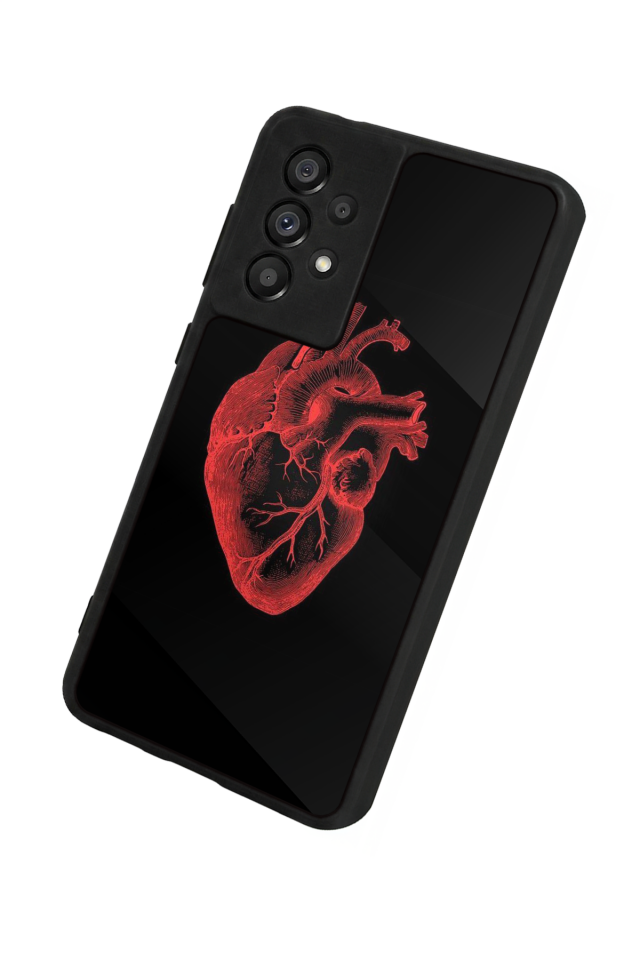 Samsung Galaxy A73 Uyumlu Kalp Love Tasarımlı Glossy Premium Kılıf