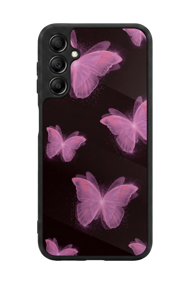 Samsung Galaxy A14 Uyumlu Kelebek Tasarımlı Glossy Premium Kılıf