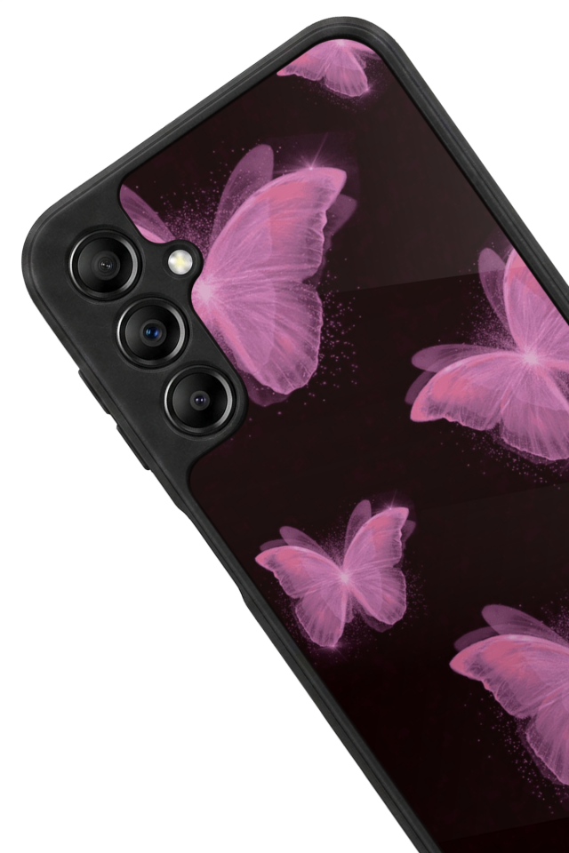 Samsung Galaxy A14 Uyumlu Kelebek Tasarımlı Glossy Premium Kılıf