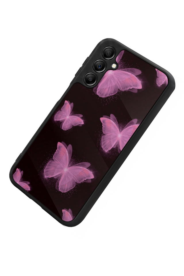 Samsung Galaxy A14 Uyumlu Kelebek Tasarımlı Glossy Premium Kılıf