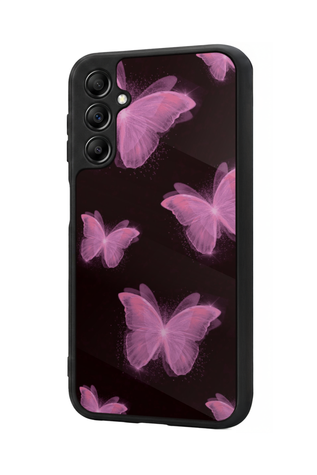Samsung Galaxy A14 Uyumlu Kelebek Tasarımlı Glossy Premium Kılıf