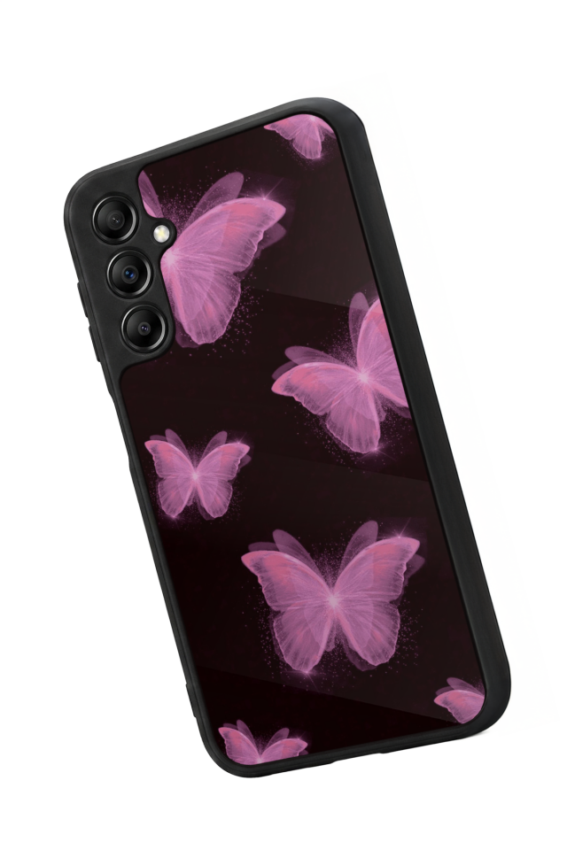 Samsung Galaxy A14 Uyumlu Kelebek Tasarımlı Glossy Premium Kılıf
