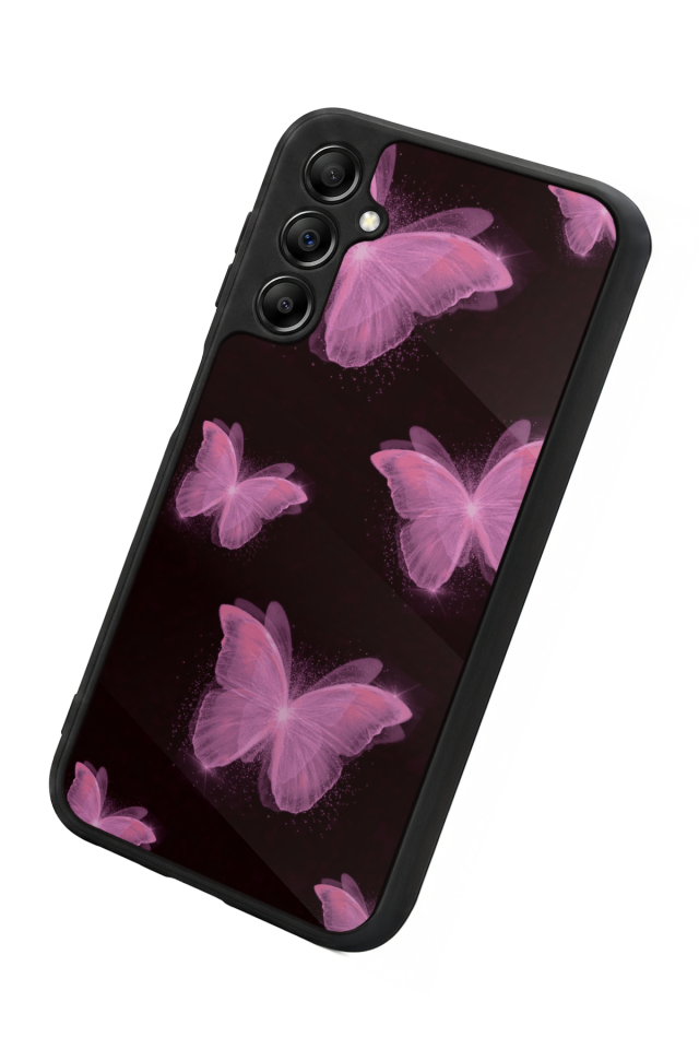Samsung Galaxy A14 Uyumlu Kelebek Tasarımlı Glossy Premium Kılıf