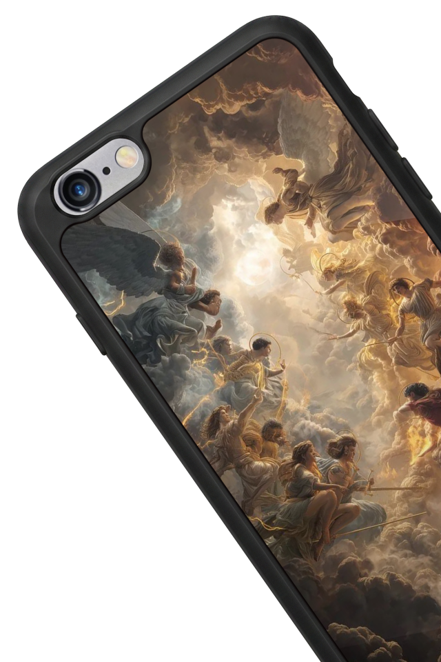 iPhone 6s Plus Uyumlu Melek Tasarımlı Glossy Premium Kılıf