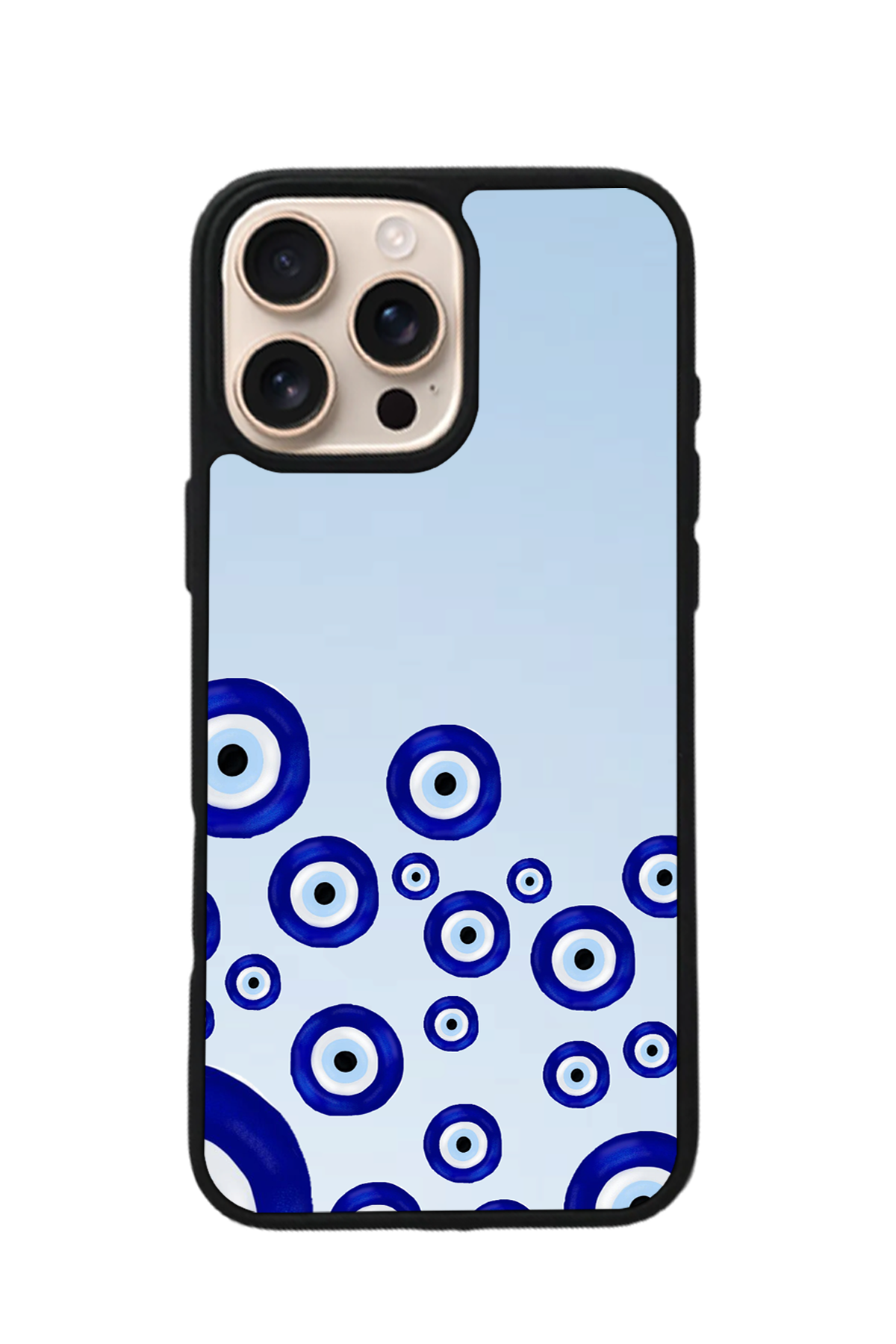 iPhone 14 Pro Uyumlu Nazar Tasarımlı Glossy Premium Kılıf