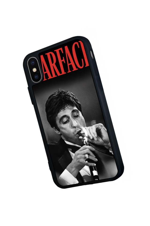 iPhone X/ XS Uyumlu Scarface Tasarımlı Glossy Premium Kılıf