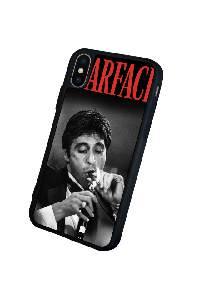 iPhone X/ XS Uyumlu Scarface Tasarımlı Glossy Premium Kılıf