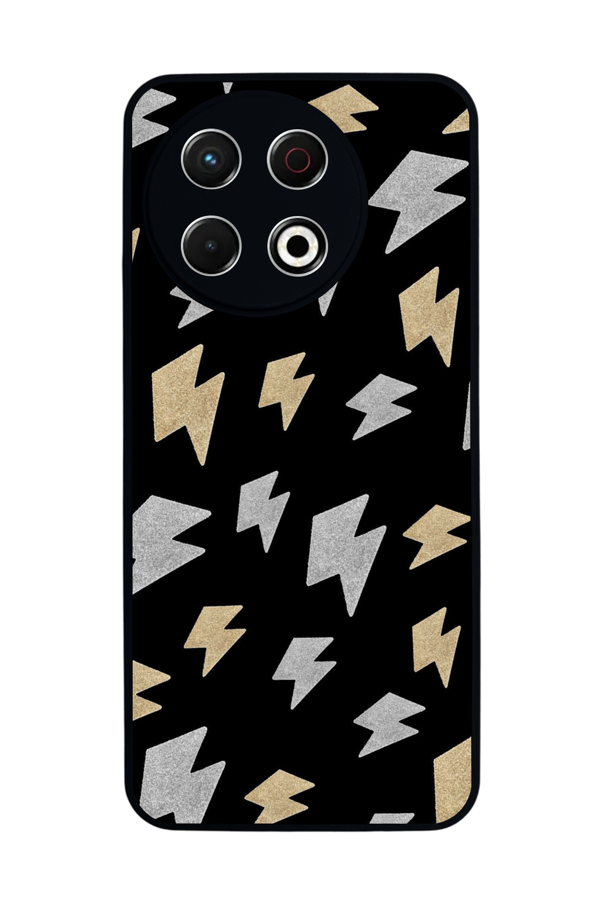 Tecno Spark 30 Pro Uyumlu Simsek Tasarımlı Glossy Premium Kılıf