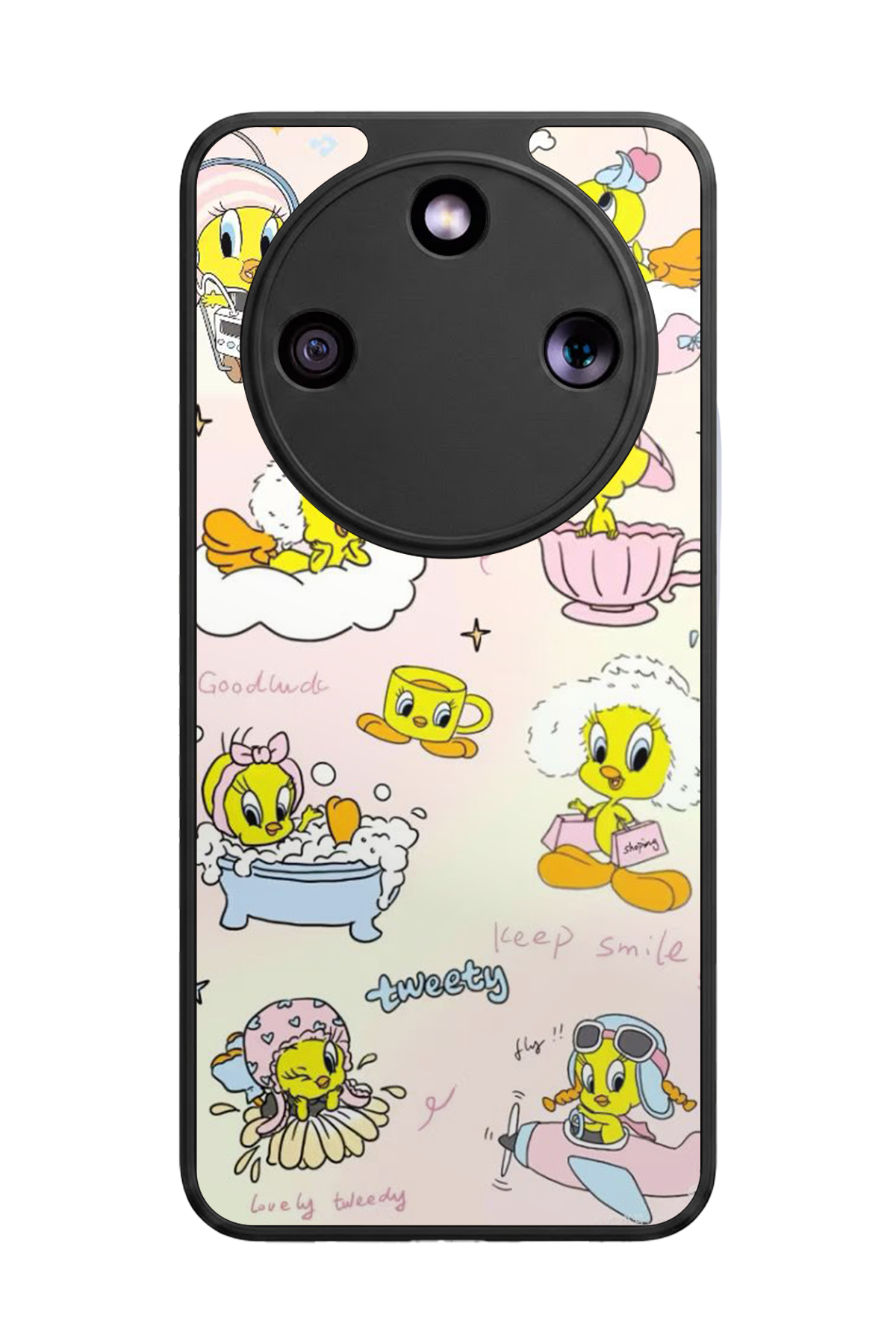 Honor Magic 8 Lite Uyumlu Tweety Tasarımlı Glossy Premium Kılıf