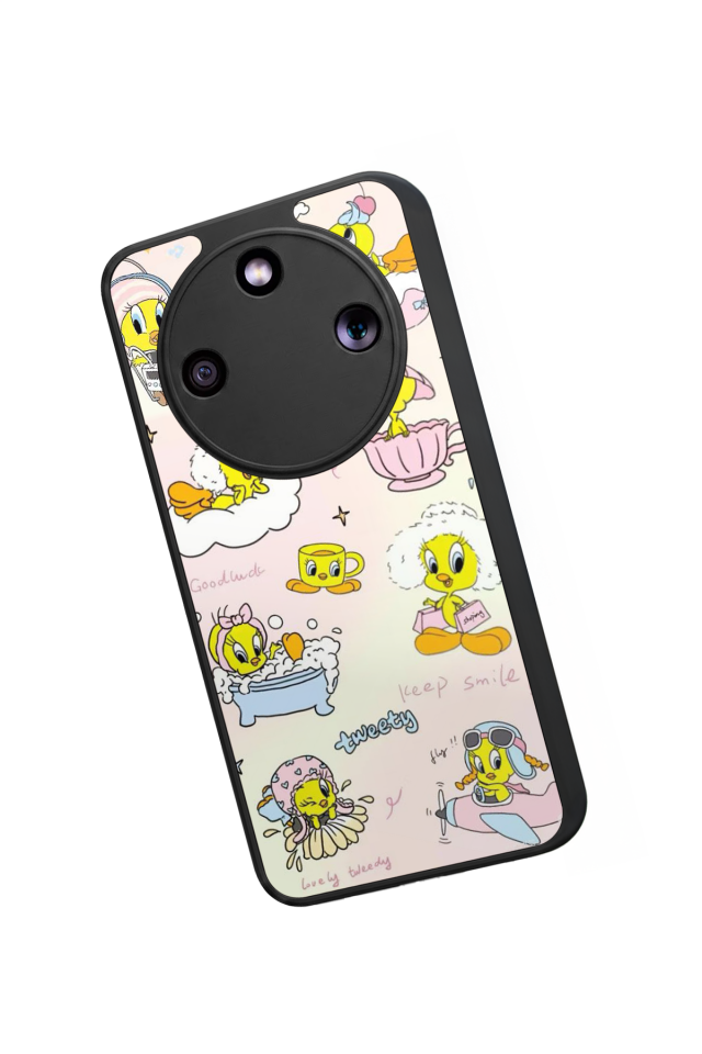 Honor Magic 8 Lite Uyumlu Tweety Tasarımlı Glossy Premium Kılıf