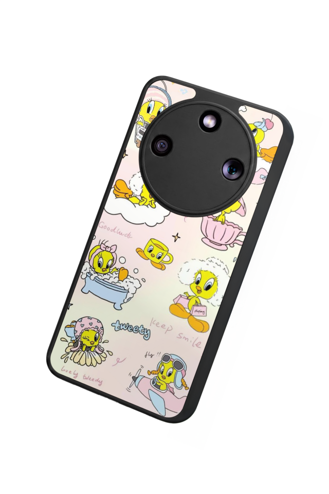 Honor Magic 8 Lite Uyumlu Tweety Tasarımlı Glossy Premium Kılıf