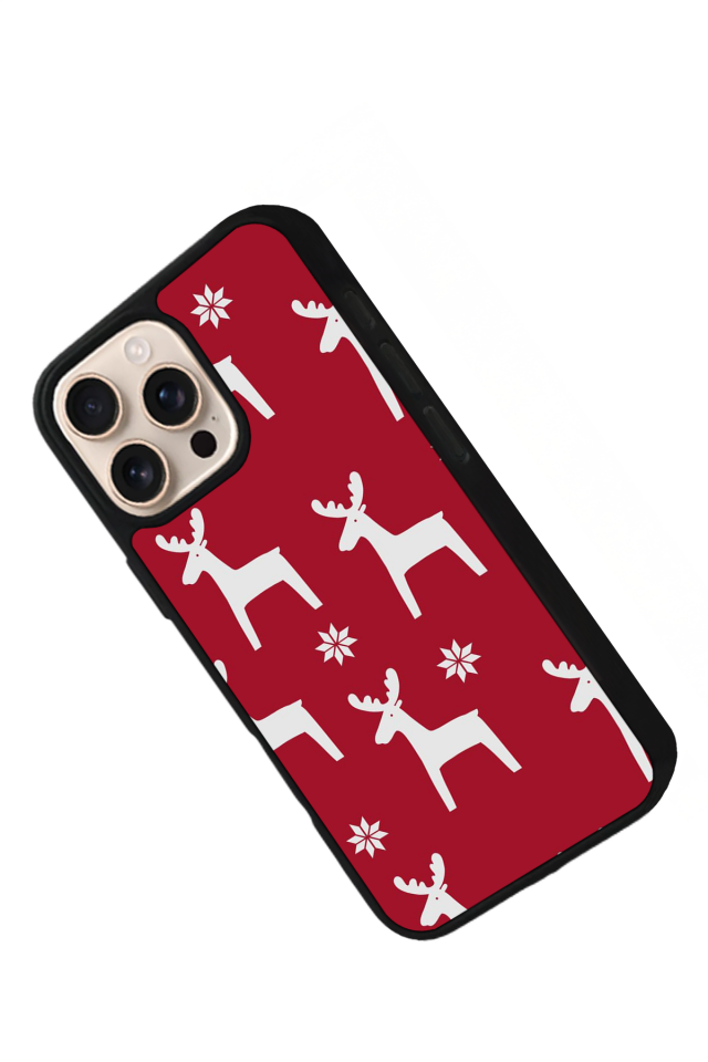 iPhone 15 Pro Uyumlu Yilbasi Christmas Tasarımlı Glossy Premium Kılıf