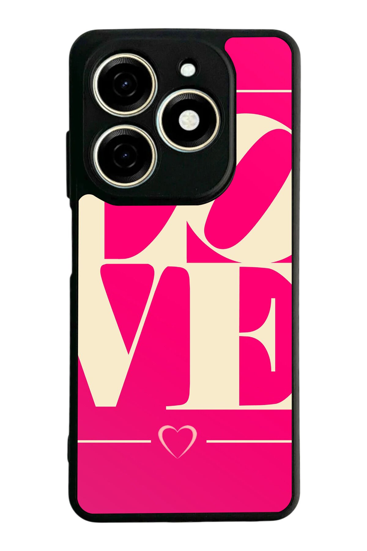 Tecno Spark 20/20C Uyumlu Love Tasarımlı Glossy Premium Kılıf