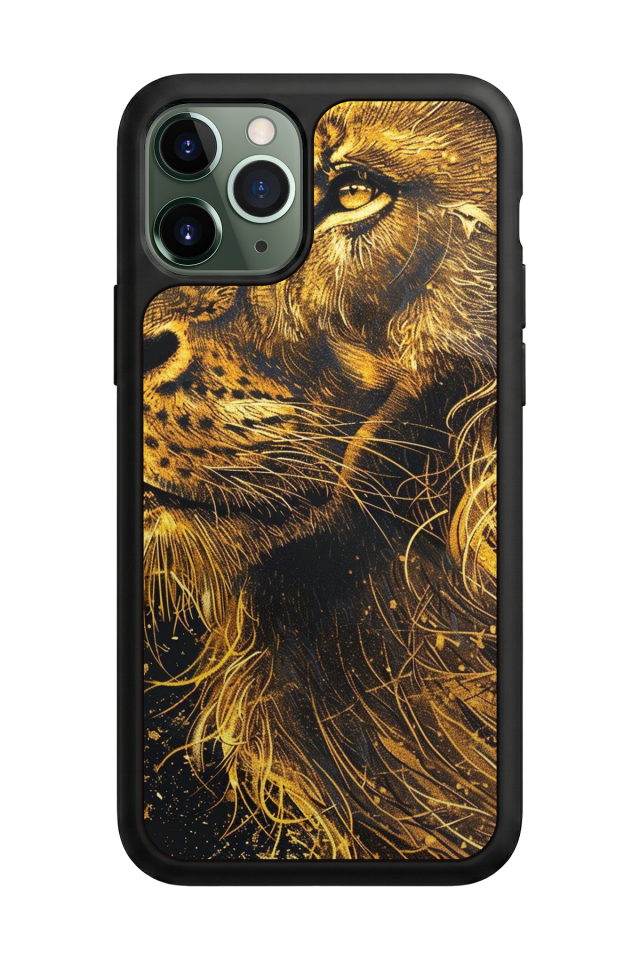 iPhone 11 Pro Max Uyumlu Aslan Tasarımlı Glossy Premium Kılıf