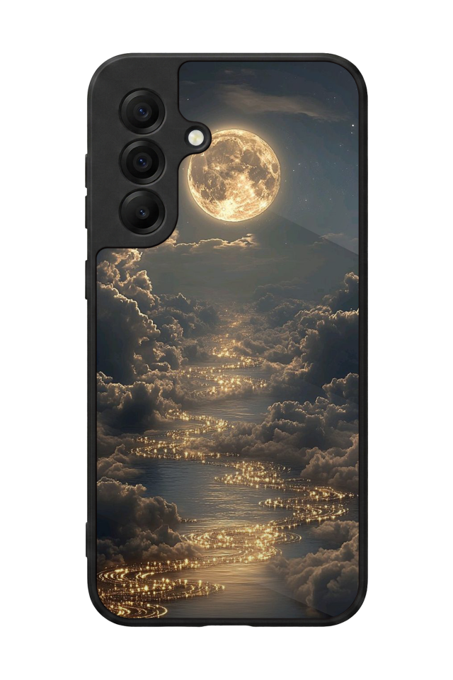 Samsung Galaxy A17 Uyumlu Ay Tasarımlı Glossy Premium Kılıf