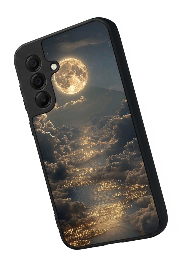 Samsung Galaxy A17 Uyumlu Ay Tasarımlı Glossy Premium Kılıf