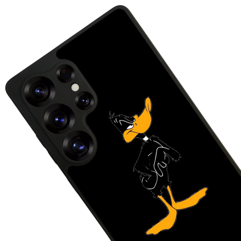 Samsung Galaxy S25 Ultra Uyumlu Daffy duck Tasarımlı Glossy Premium Kılıf