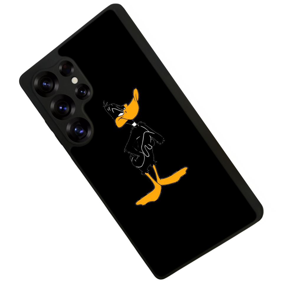 Samsung Galaxy S25 Ultra Uyumlu Daffy duck Tasarımlı Glossy Premium Kılıf