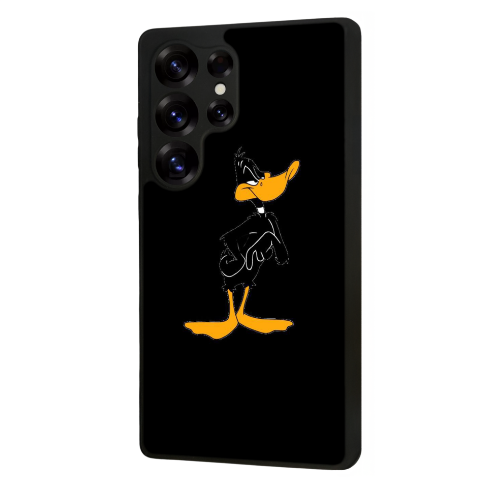 Samsung Galaxy S25 Ultra Uyumlu Daffy duck Tasarımlı Glossy Premium Kılıf