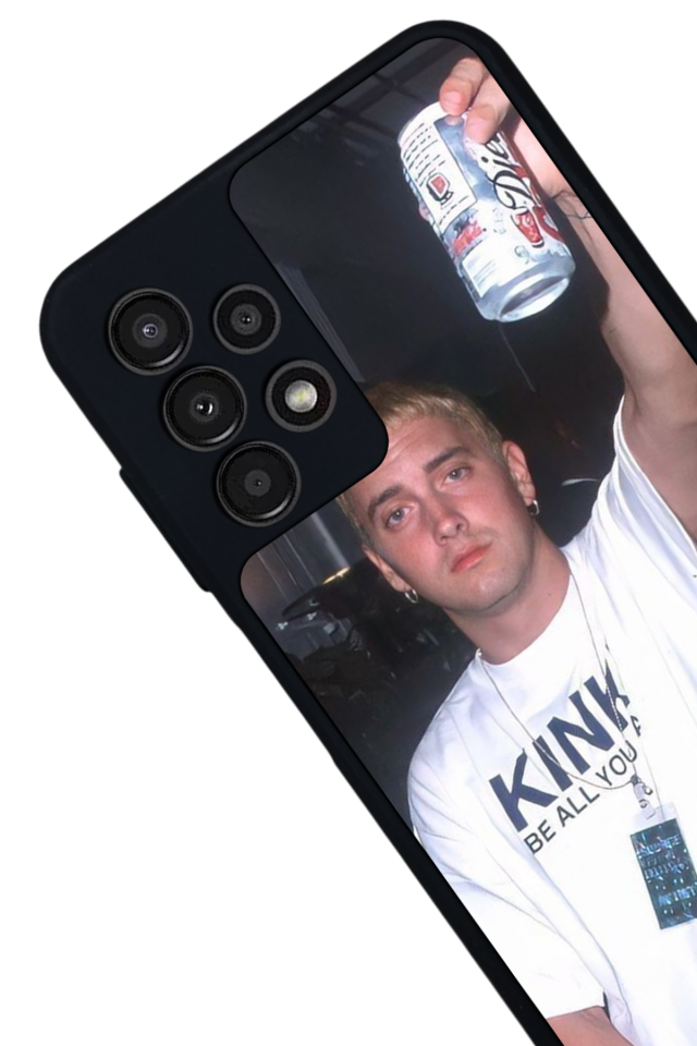Samsung Galaxy A13 Uyumlu Eminem Tasarımlı Glossy Premium Kılıf