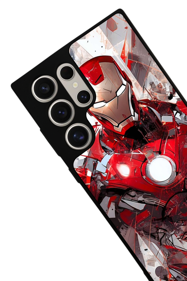 Samsung Galaxy S23 Ultra Uyumlu Iron Man ( Demir Adam ) Tasarımlı Glossy Premium Kılıf
