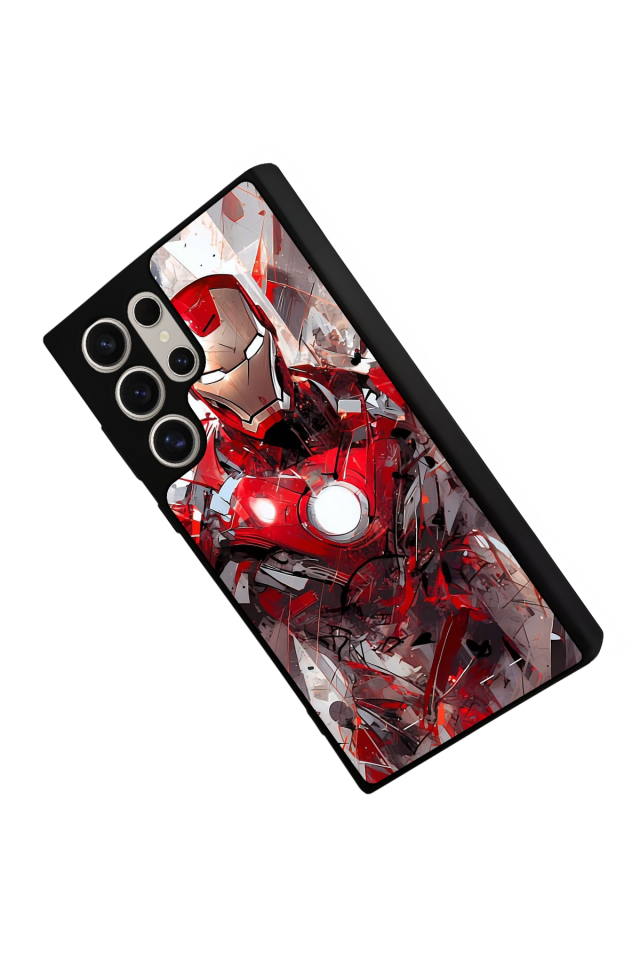 Samsung Galaxy S23 Ultra Uyumlu Iron Man ( Demir Adam ) Tasarımlı Glossy Premium Kılıf