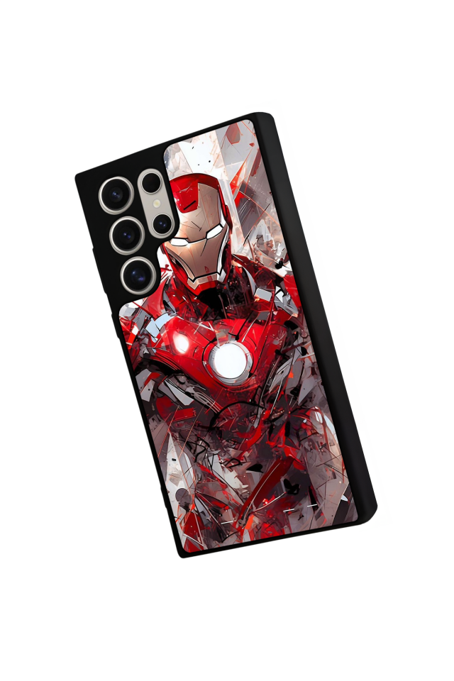 Samsung Galaxy S23 Ultra Uyumlu Iron Man ( Demir Adam ) Tasarımlı Glossy Premium Kılıf