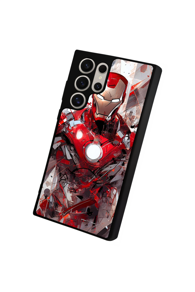 Samsung Galaxy S23 Ultra Uyumlu Iron Man ( Demir Adam ) Tasarımlı Glossy Premium Kılıf