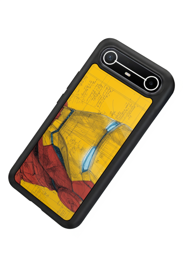 Tecno Spark Slim 5G Uyumlu  Iron Man ( Demir Adam ) Tasarımlı Glossy Premium Kılıf