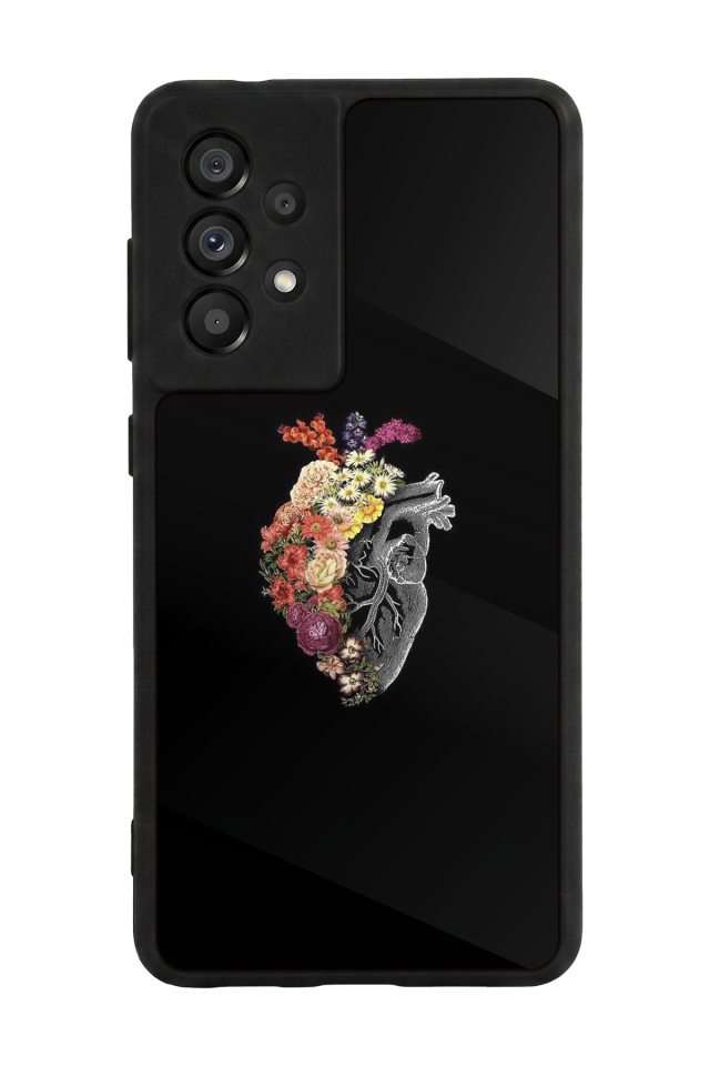 Samsung Galaxy A73 Uyumlu Kalp Love Tasarımlı Glossy Premium Kılıf