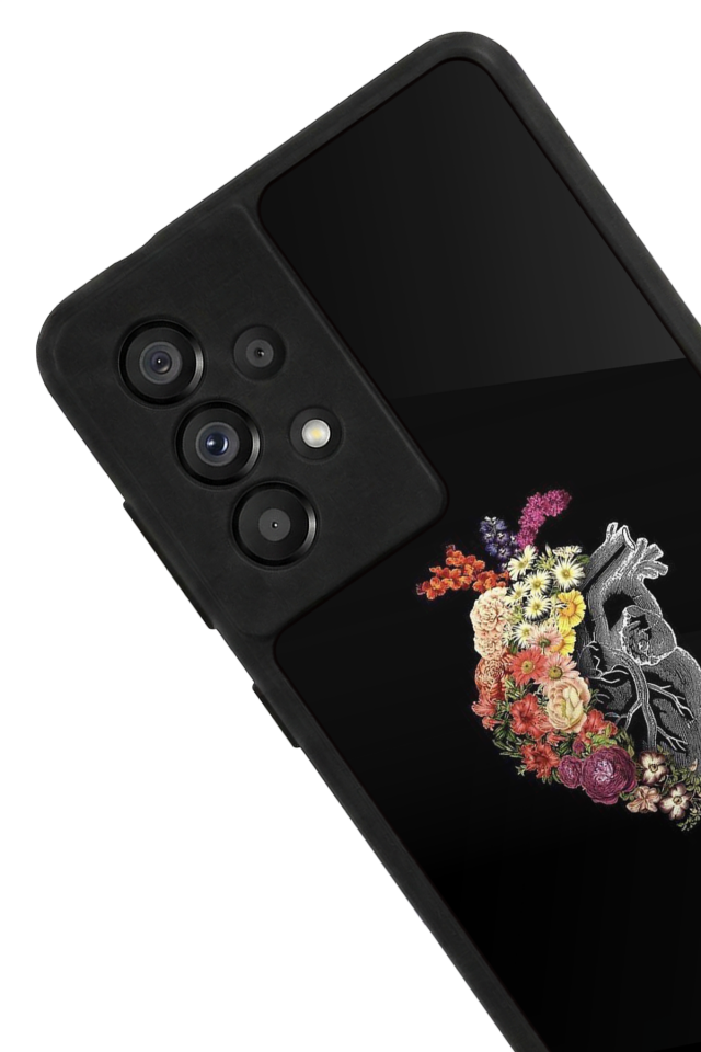 Samsung Galaxy A73 Uyumlu Kalp Love Tasarımlı Glossy Premium Kılıf