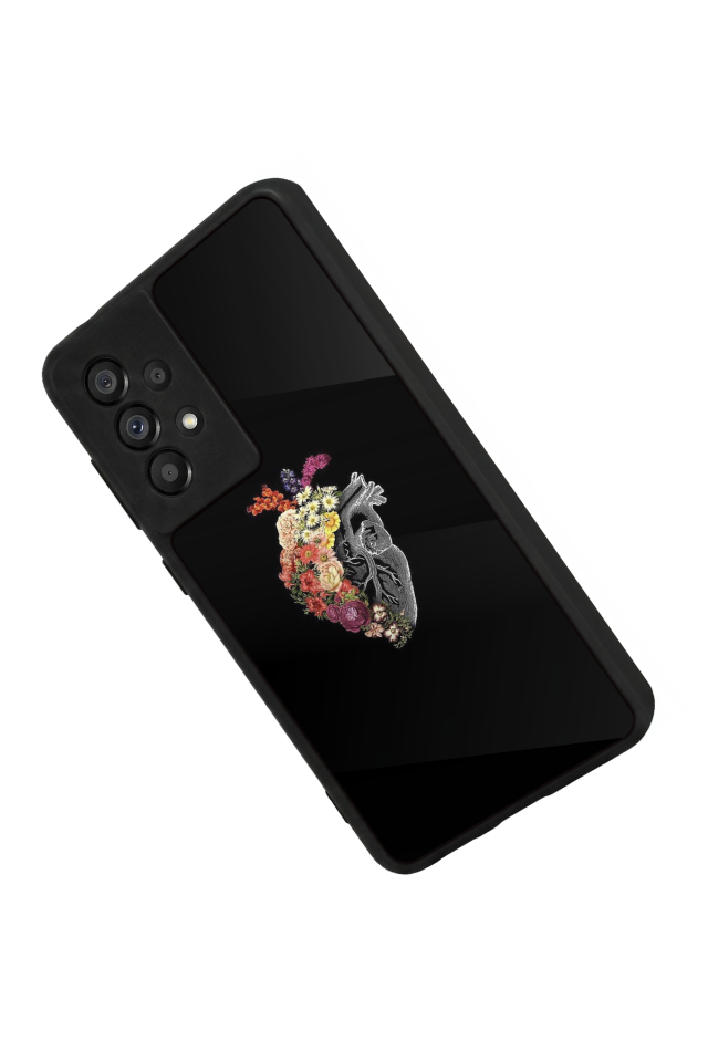 Samsung Galaxy A73 Uyumlu Kalp Love Tasarımlı Glossy Premium Kılıf