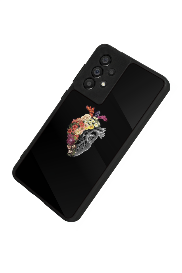 Samsung Galaxy A73 Uyumlu Kalp Love Tasarımlı Glossy Premium Kılıf