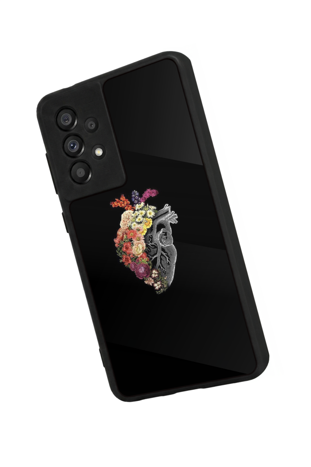 Samsung Galaxy A73 Uyumlu Kalp Love Tasarımlı Glossy Premium Kılıf